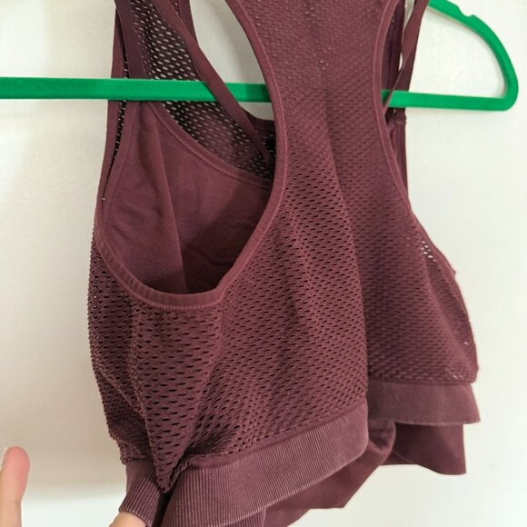 JoyLab Wine Cropped Athletic Top Extra-Large - Picture 3 of 3